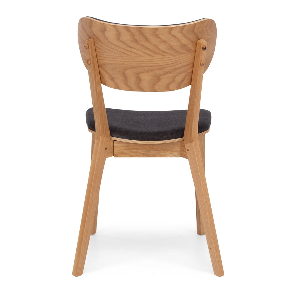 Zurich Dining Chair - Oak and Dark Grey