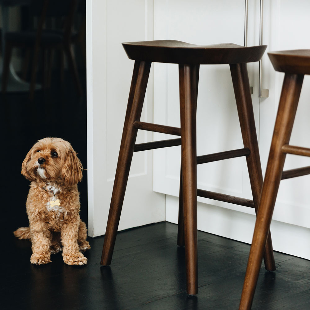 Fuji Barstool - Deep Oak