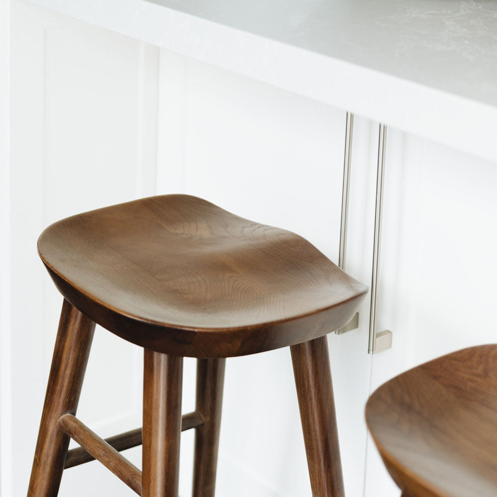 Fuji Barstool - Deep Oak