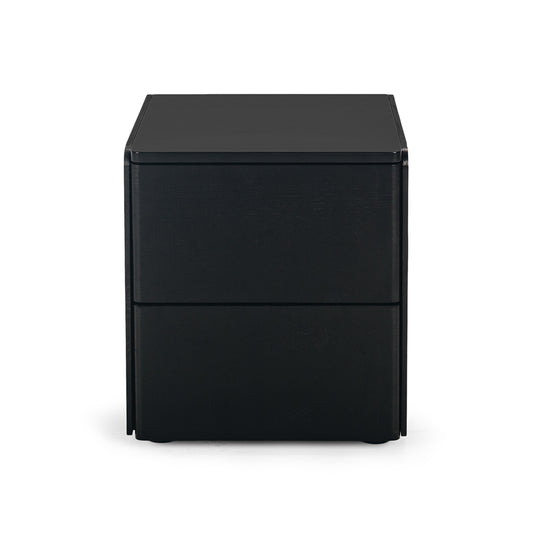 Cube Bedside - Black Oak Top