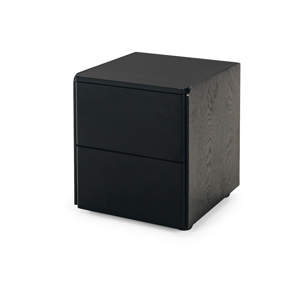 Cube Bedside - Black Oak Top