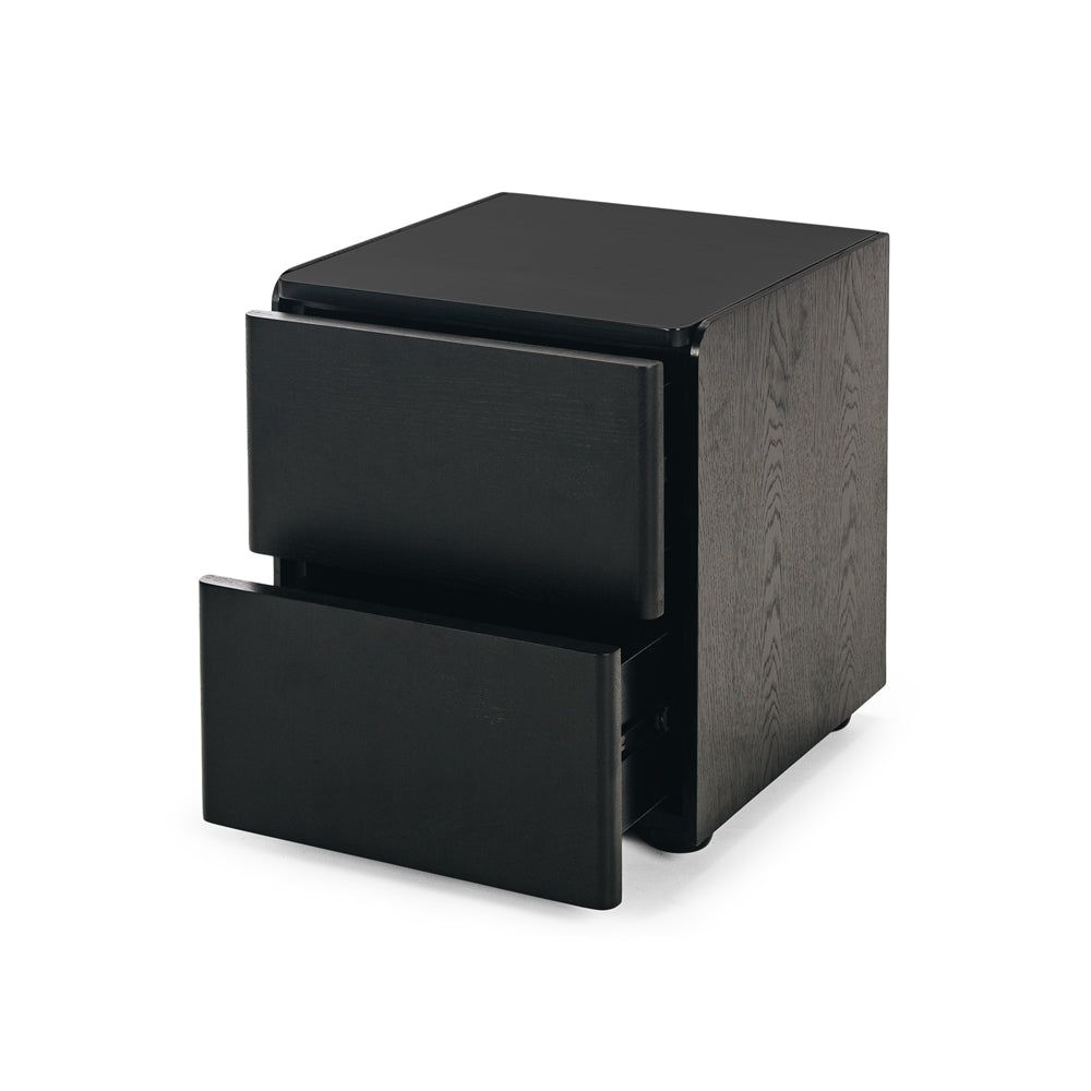 Cube Bedside - Black Oak Top