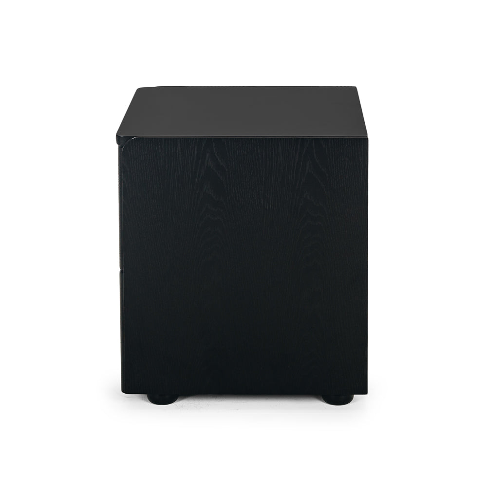 Cube Bedside - Black Oak Top