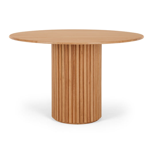 Rho Oak Round Dining Table Natural