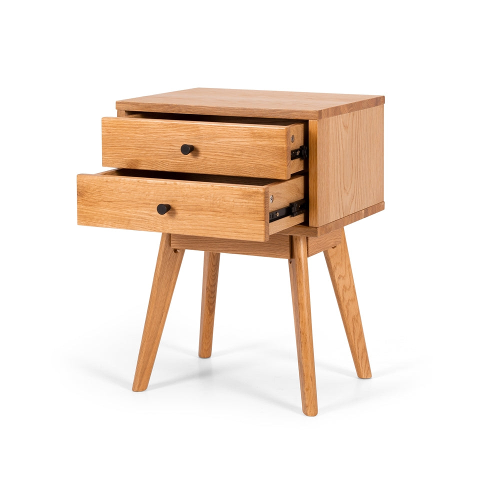 Radius Oak Bedside