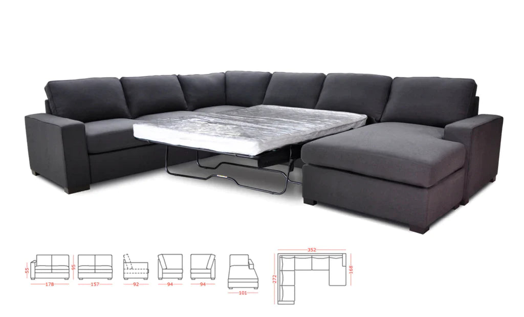 Bronson Corner Suite with Sofa Bed