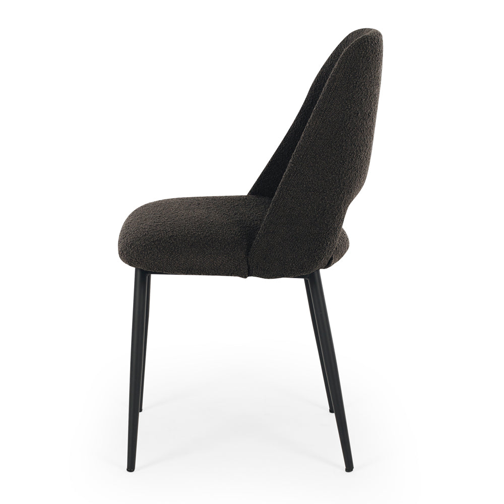 Cinderella Boucle Dining Chair - Anthracite