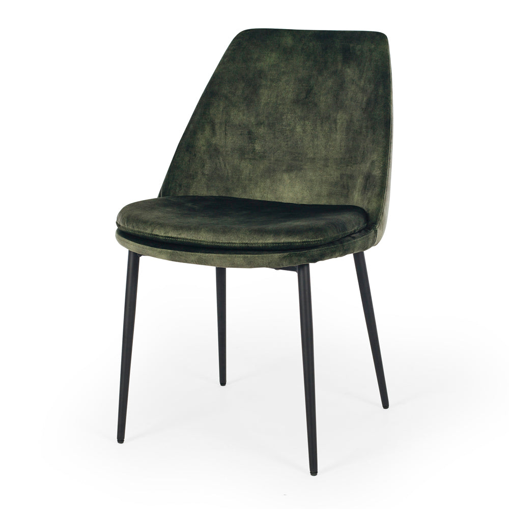 Mia Dining Chair - Velvet Moss Green