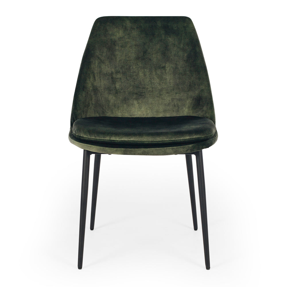 Mia Dining Chair - Velvet Moss Green