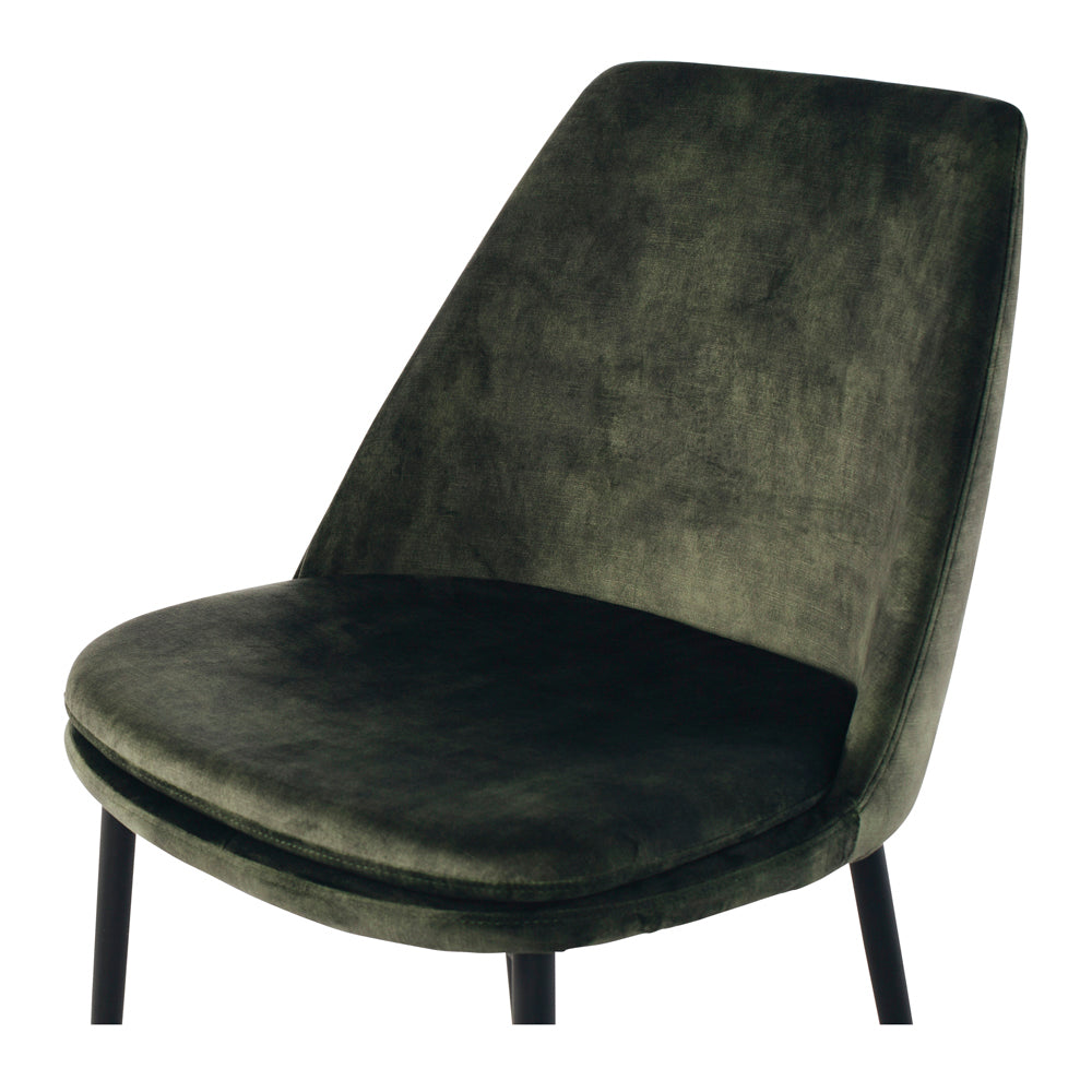 Mia Dining Chair - Velvet Moss Green