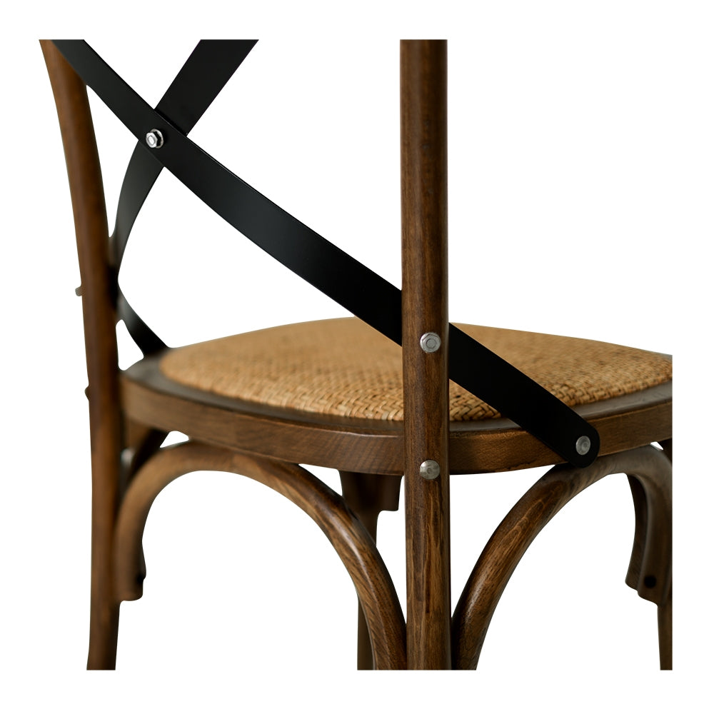 Cross Back Villa Dining Chair - Deep Oak