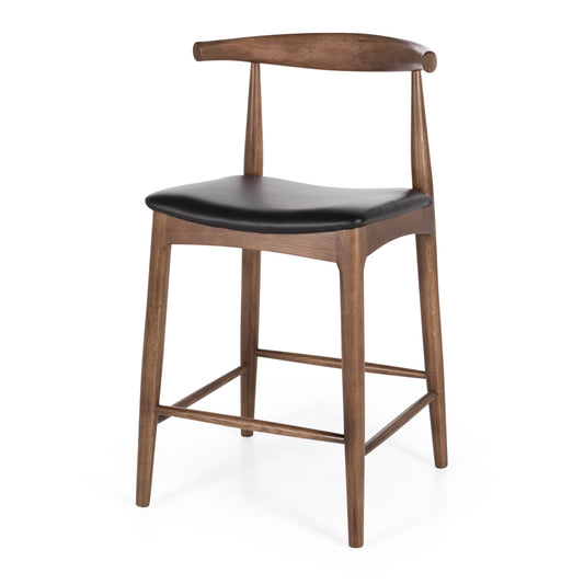 Elbow Bar Stool - Deep Oak