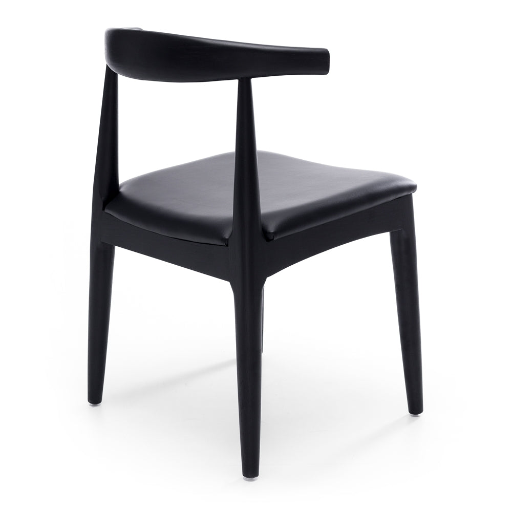 Elbow Dining Chair - Black