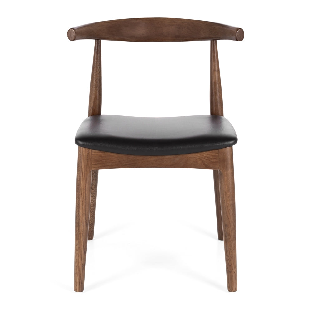 Elbow Dining Chair - Deep Oak