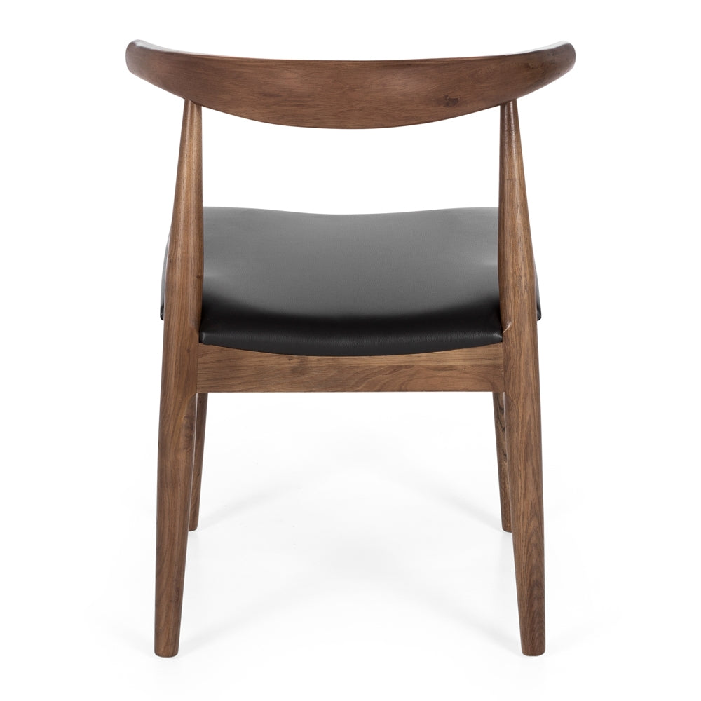 Elbow Dining Chair - Deep Oak