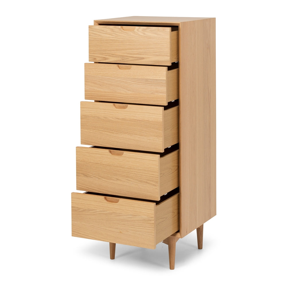 Oslo 5 Drawer Tallboy