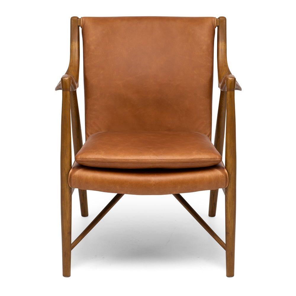 Finn Leather Armchair Tan