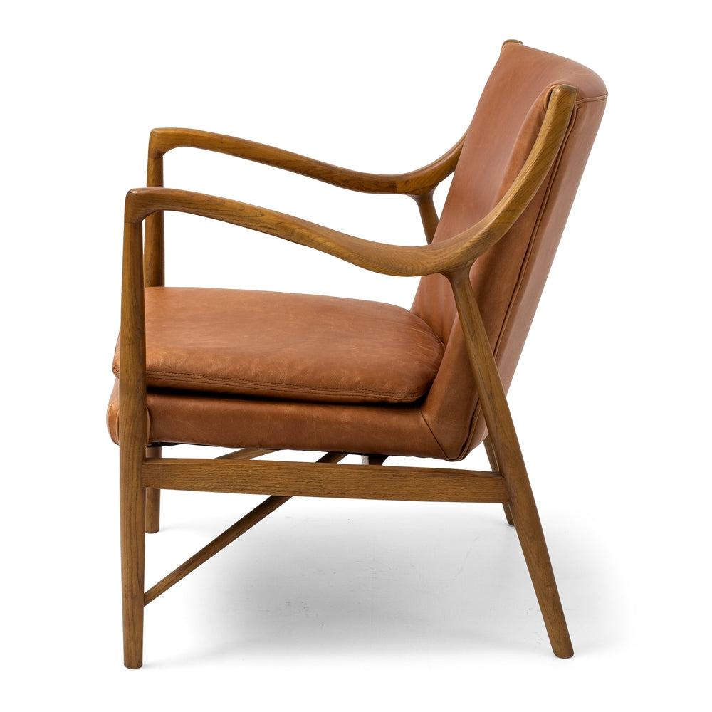 Finn Leather Armchair Tan