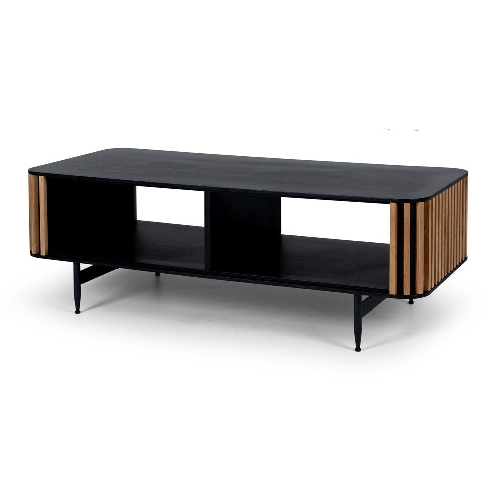 Linea Black and Oak Coffee Table