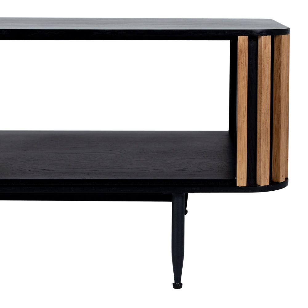 Linea Black and Oak Coffee Table