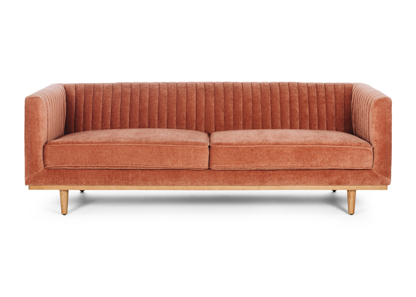 Madison Art Deco 3 seater sofa - Amber Rose