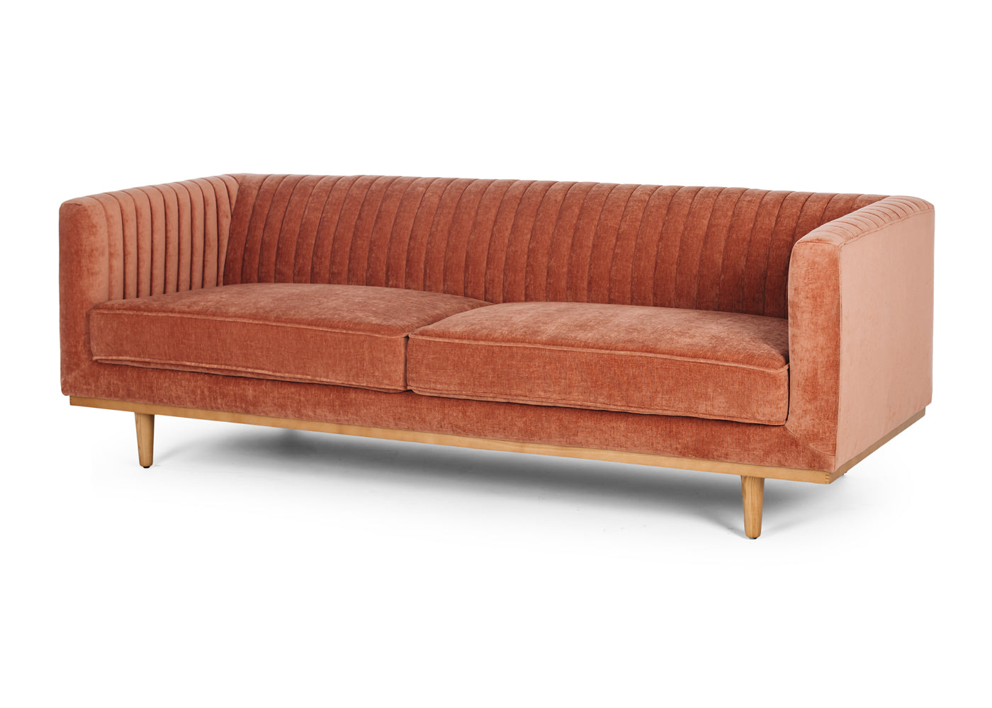 Madison Art Deco 3 seater sofa - Amber Rose