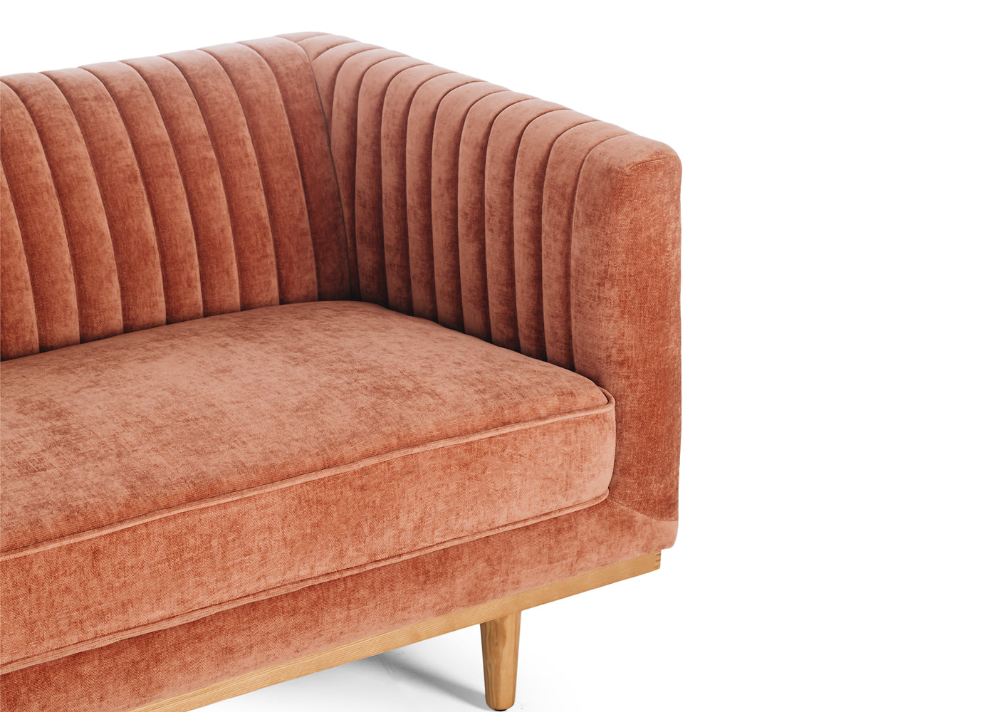 Madison Art Deco 3 seater sofa - Amber Rose