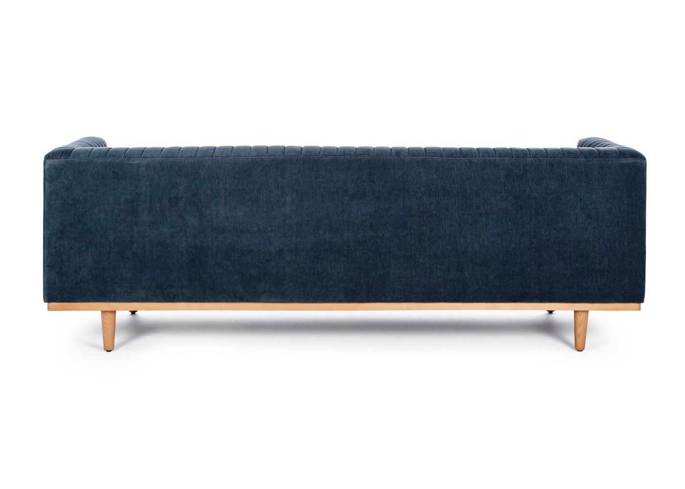 Madison Art Deco 3 seater sofa - Blue Strata