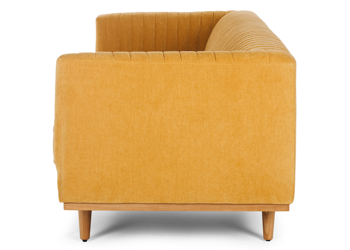 Madison Art Deco 3 seater sofa - Honey Gold