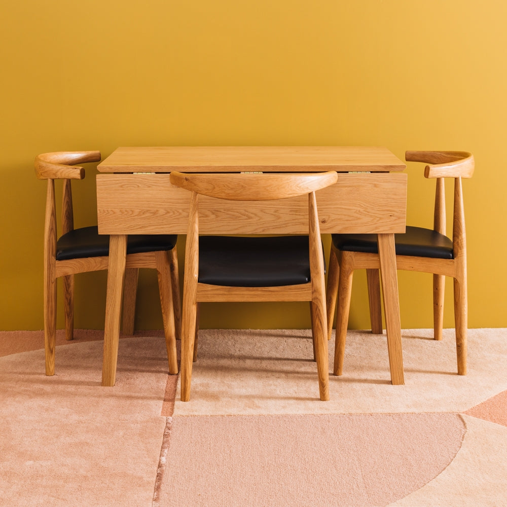 Nordik Drop Leaf Square Dining Table