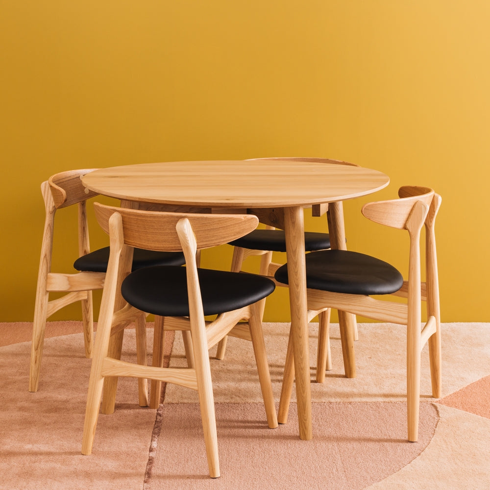 Nordik Drop Leaf Round Dining Table