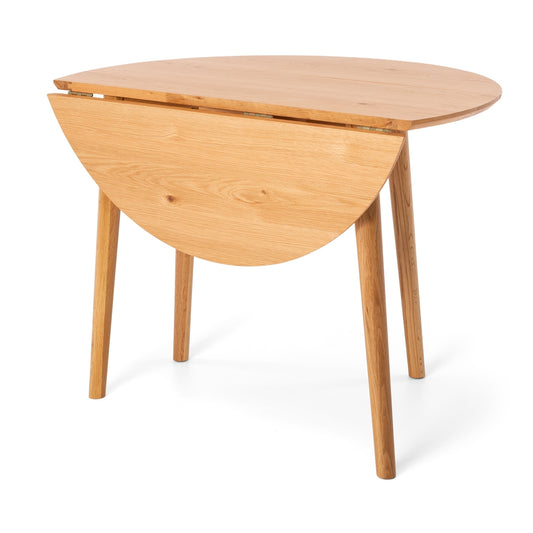 Nordik Drop Leaf Round Dining Table