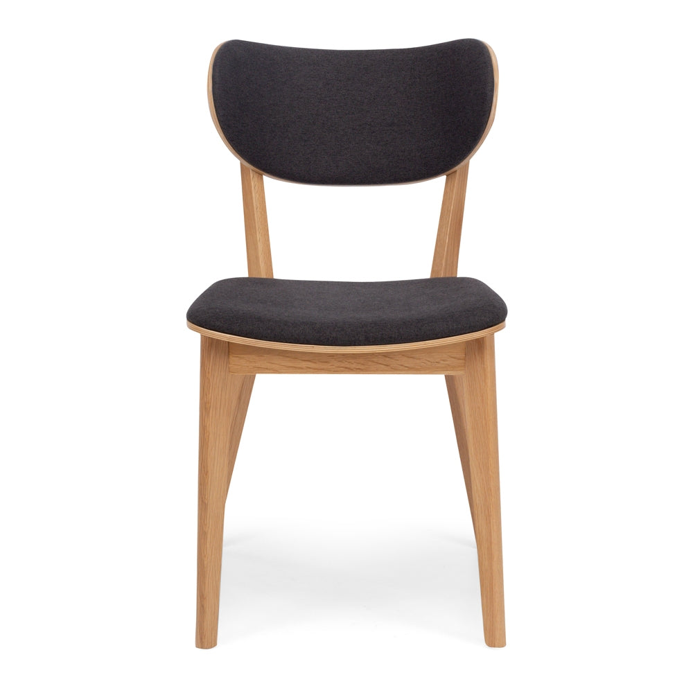 Zurich Dining Chair - Oak and Dark Grey