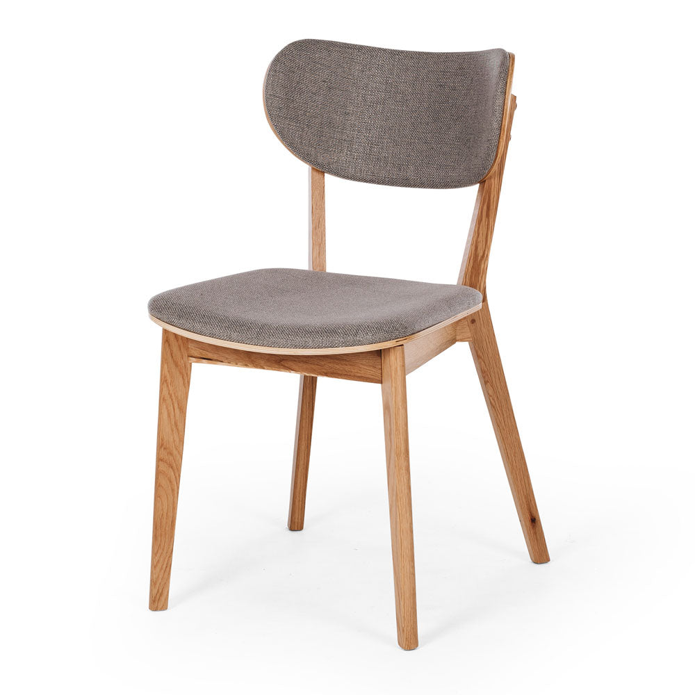 Zurich Dining Chair - Oak and Light Grey