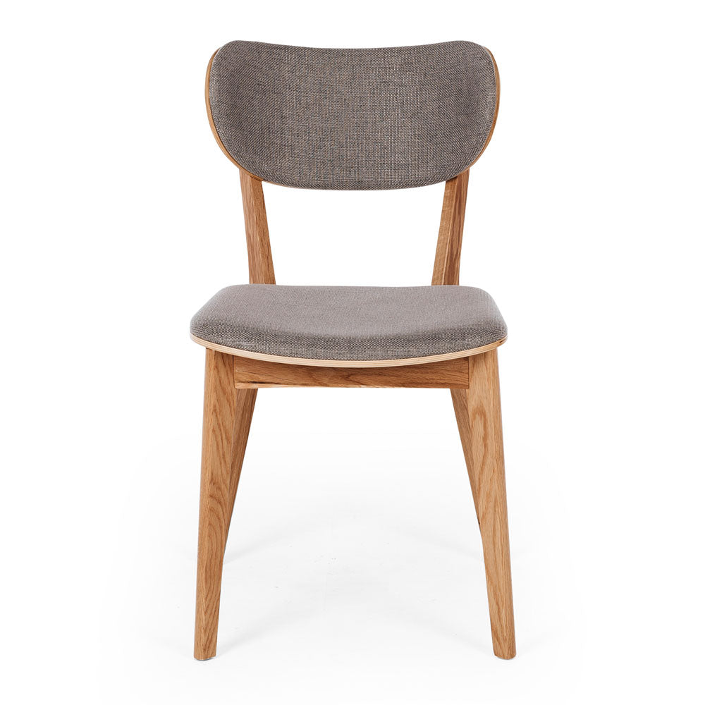 Zurich Dining Chair - Oak and Light Grey