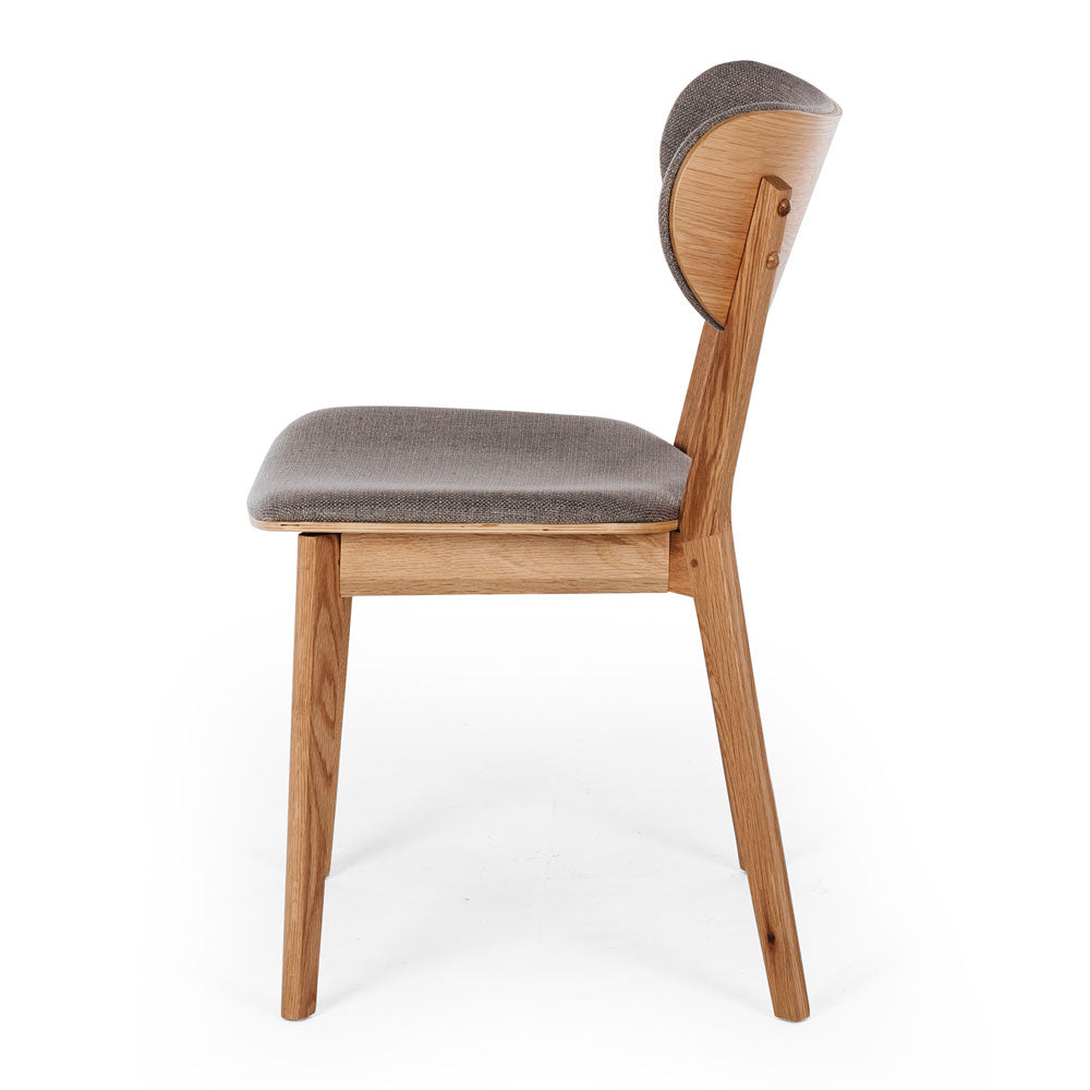 Zurich Dining Chair - Oak and Light Grey