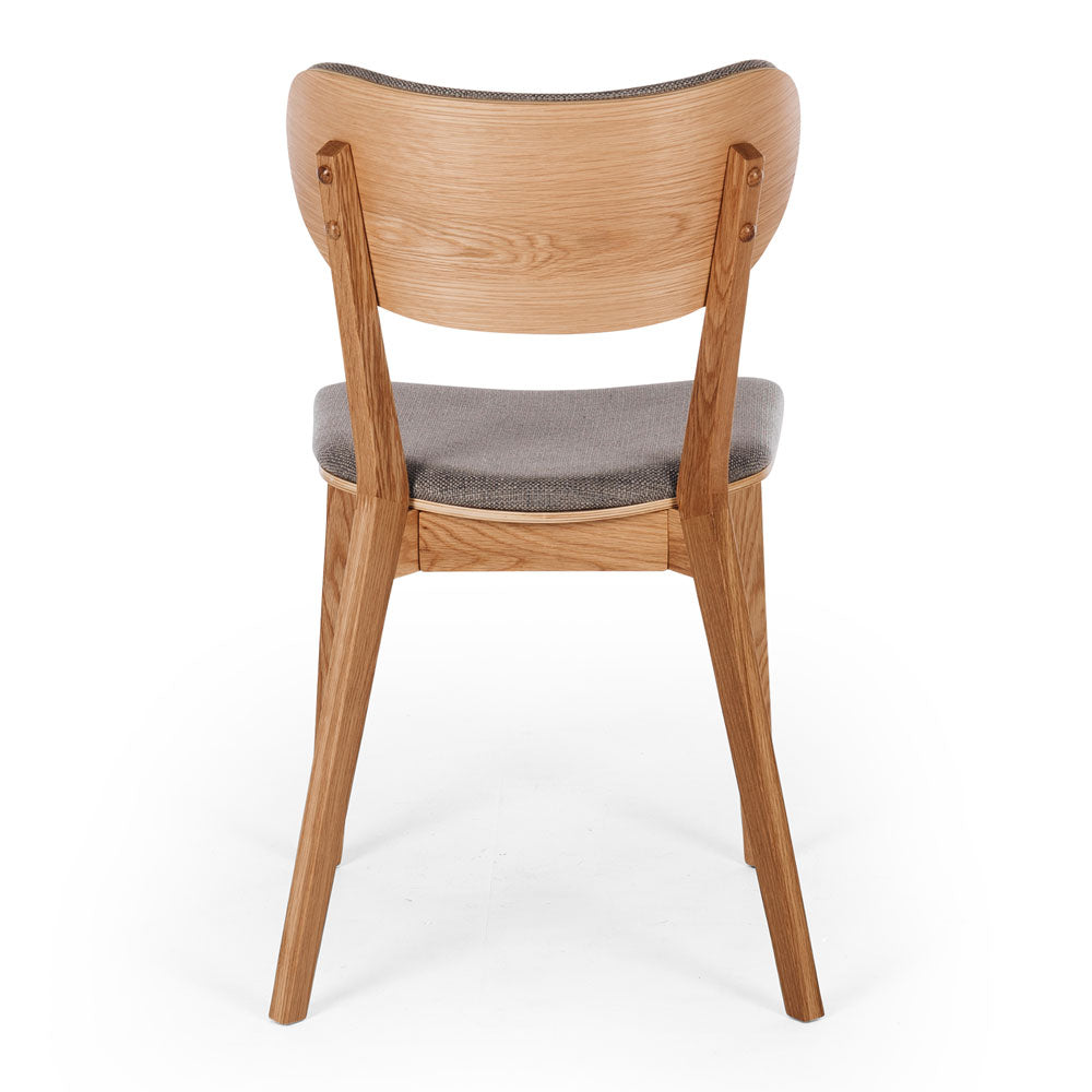 Zurich Dining Chair - Oak and Light Grey