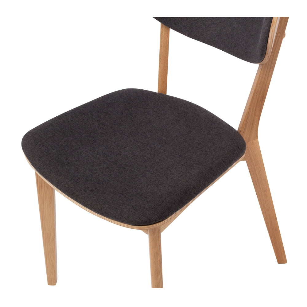 Zurich Dining Chair - Oak and Dark Grey