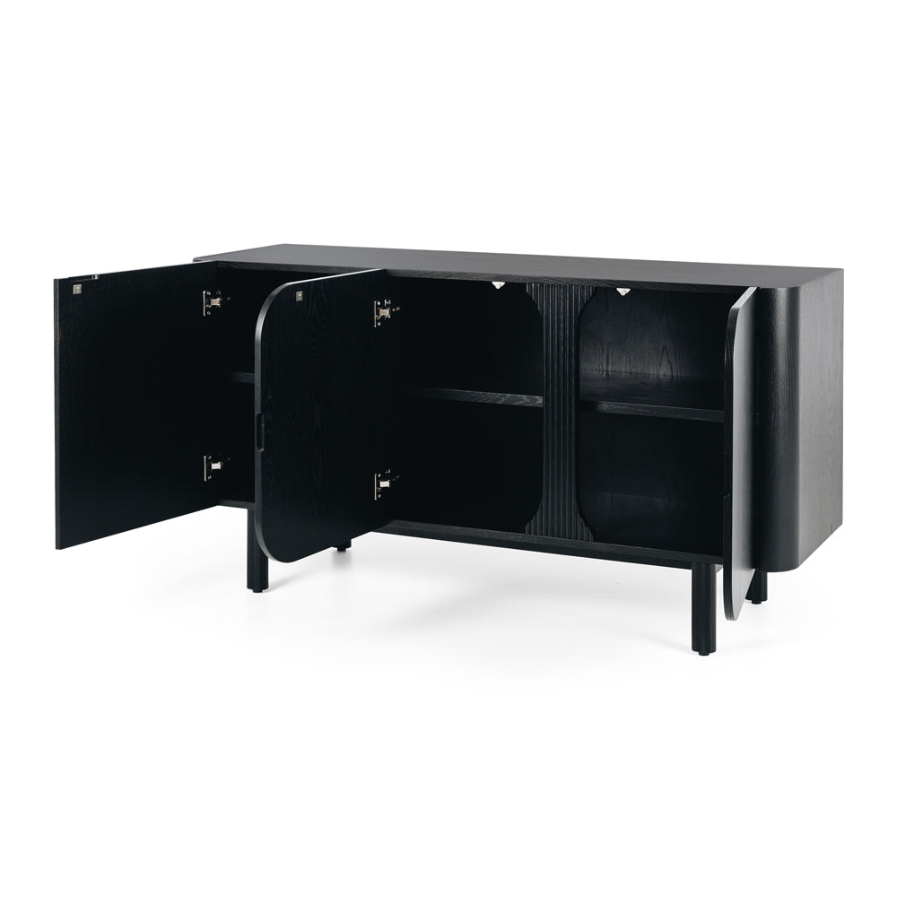 Sirocco Oak Sideboard - Black