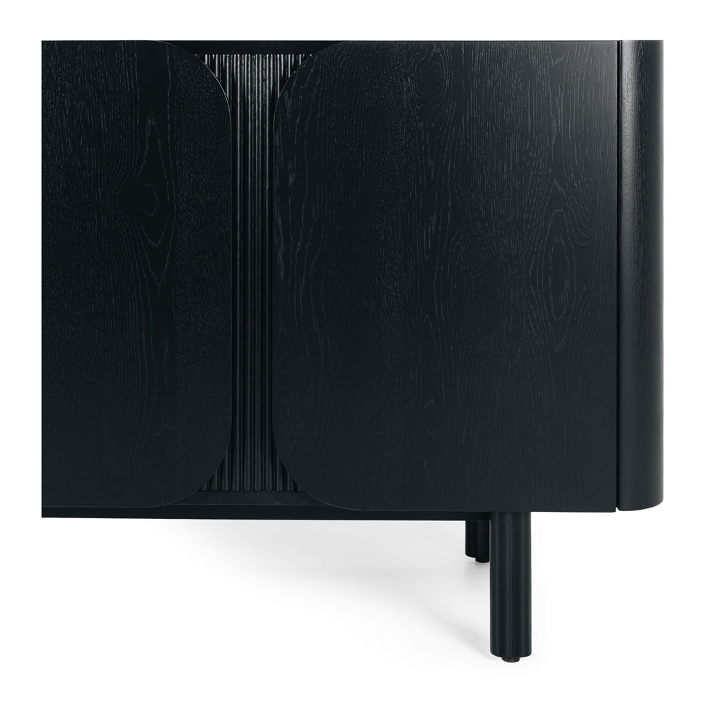 Sirocco Oak Sideboard - Black