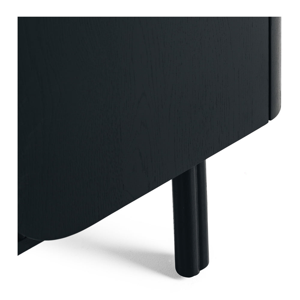 Sirocco Oak TV Stand - Black