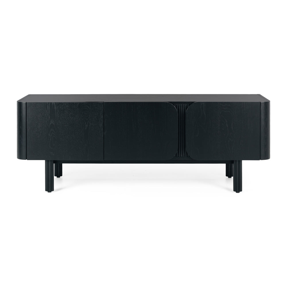 Sirocco Oak TV Stand - Black