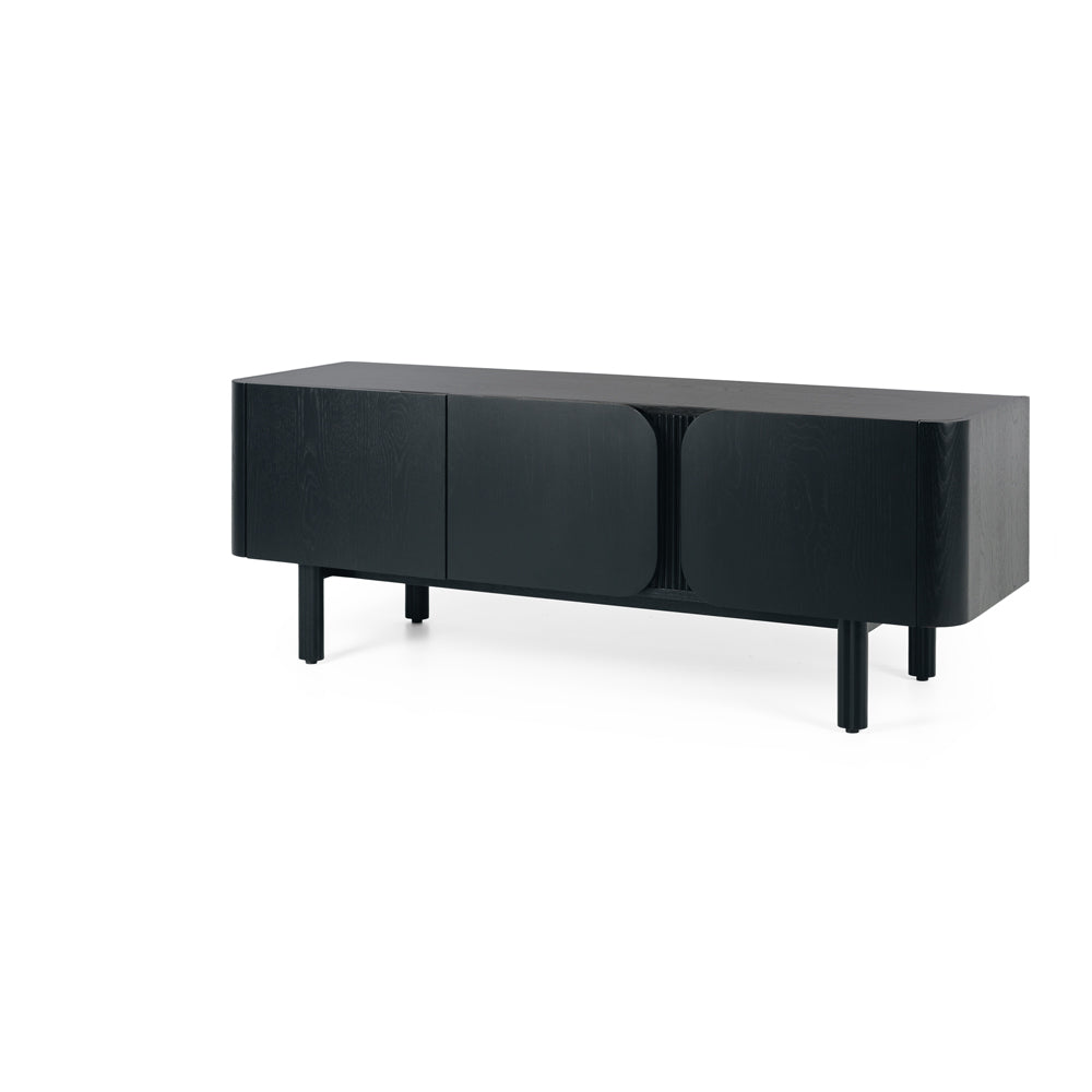 Sirocco Oak TV Stand - Black