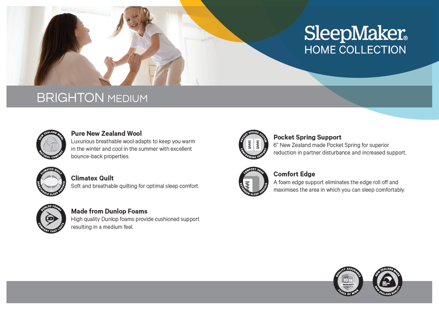 Brighton Mattress & Base by Sleepmaker