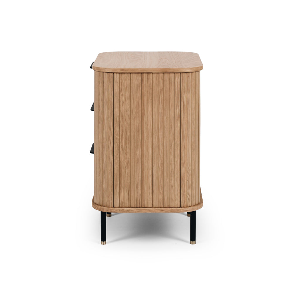 Anders 3 Drawer Bedside - Natural