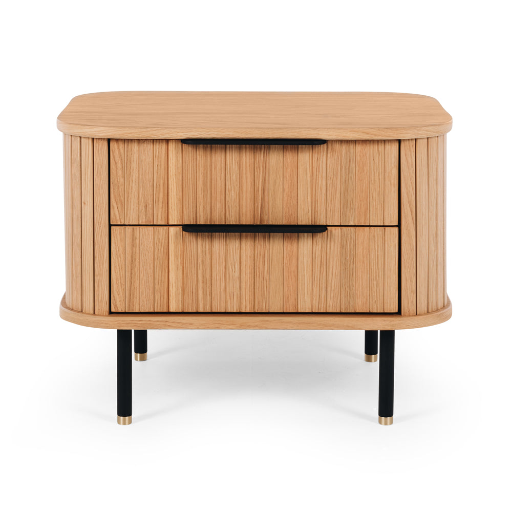 Anders 2 Drawer Bedside - Natural