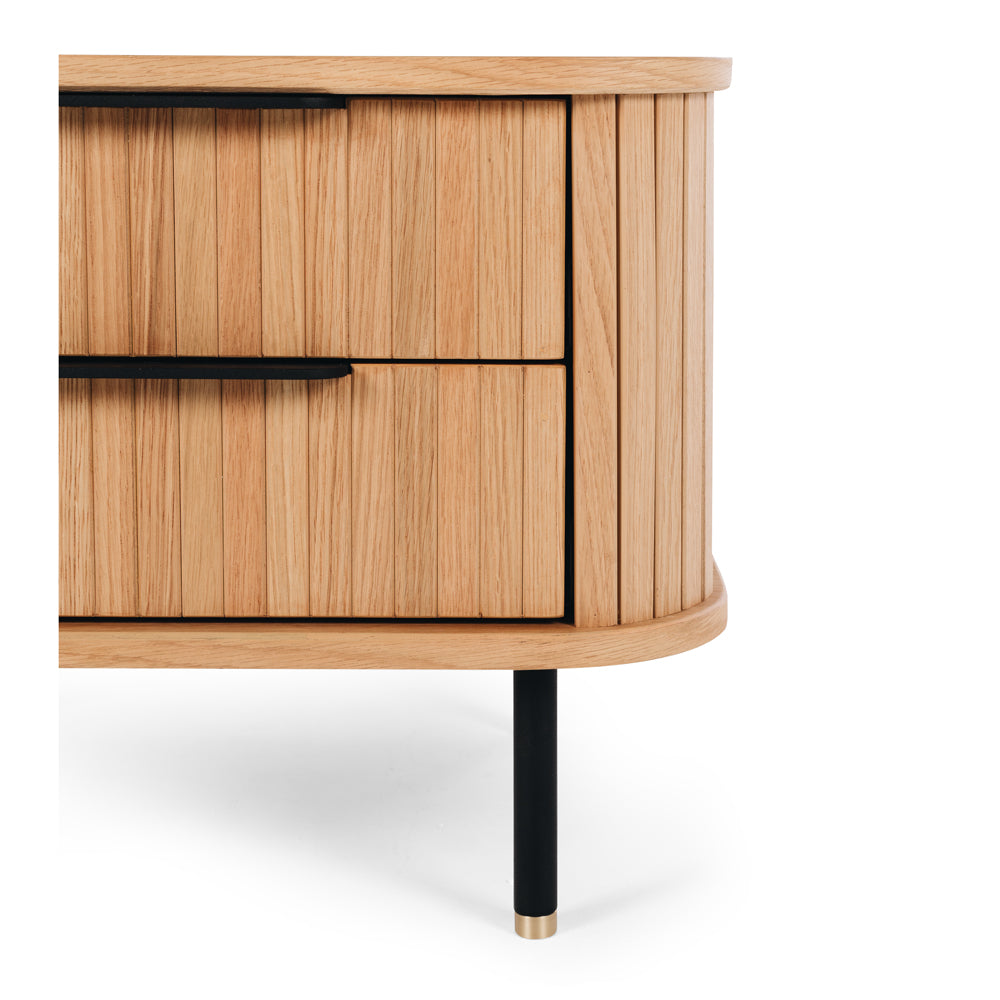 Anders 2 Drawer Bedside - Natural