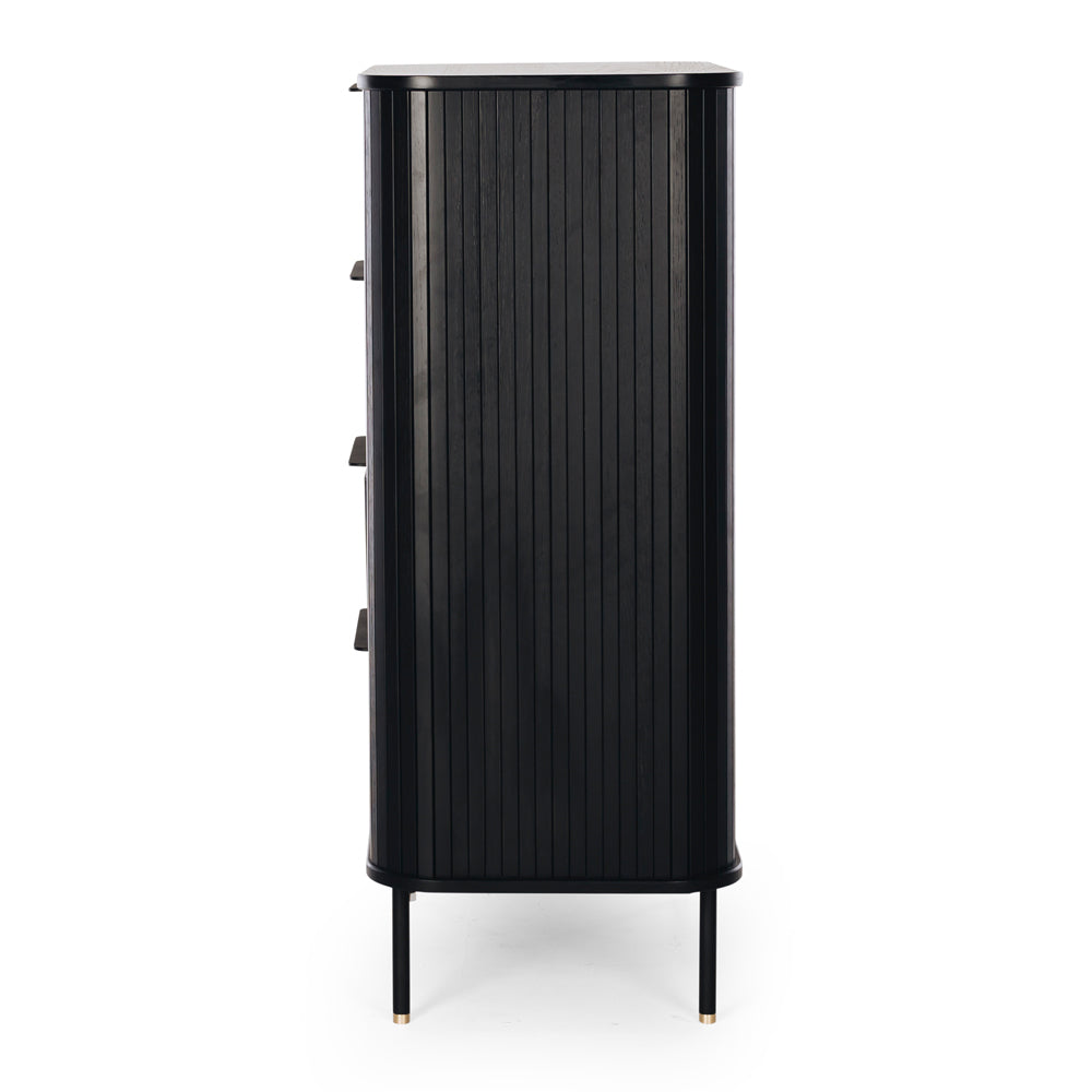 Anders 4 Drawer Tallboy - Black