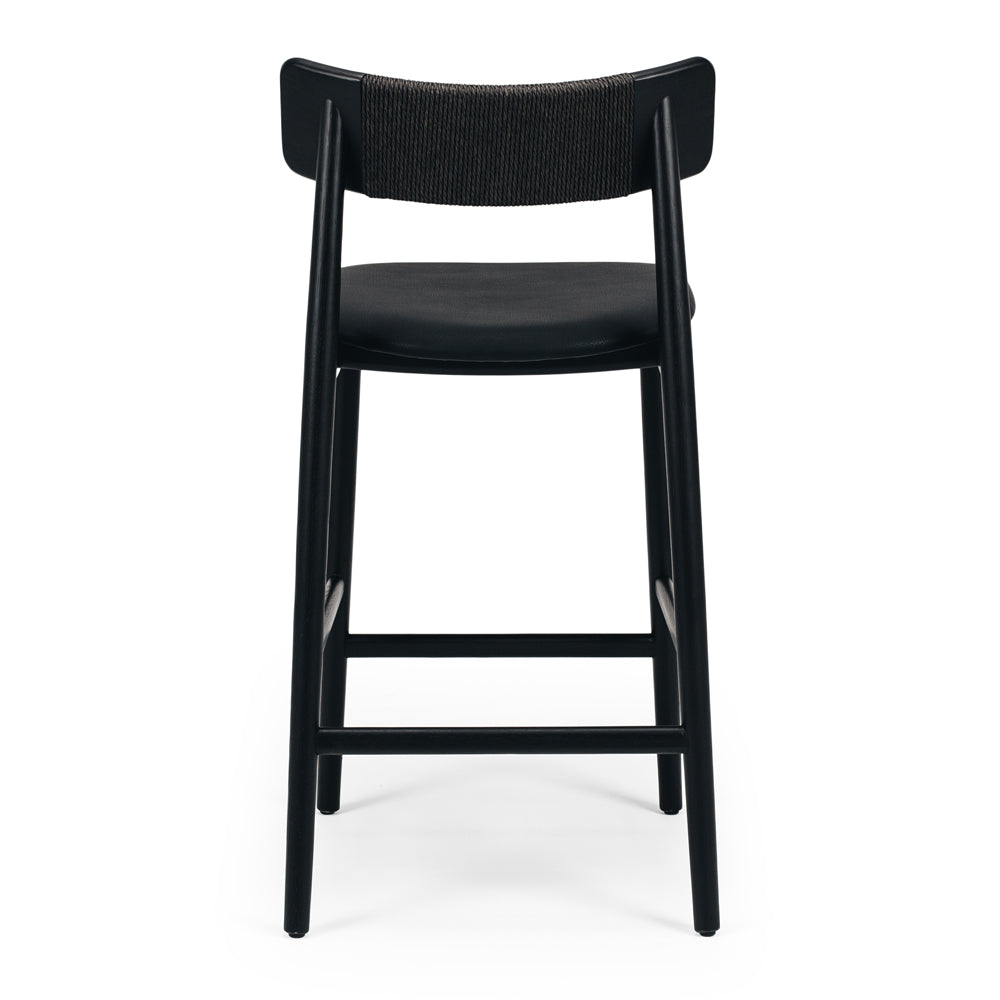 Niles High back Barstool - Black