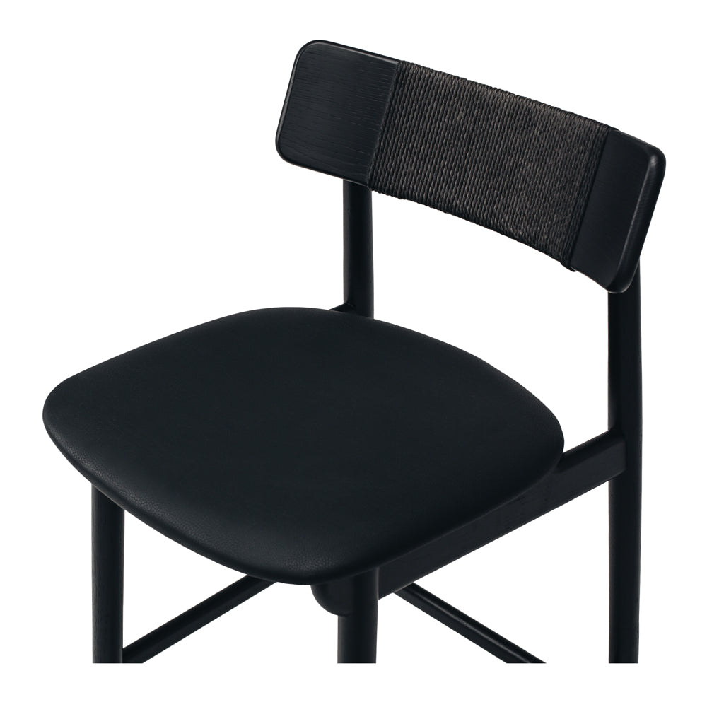 Niles High back Barstool - Black